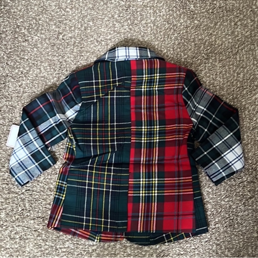 NWT Classic Prep Kids Plaid Patchwork Blazer – Holiday Tartan - Picture 7 of 7